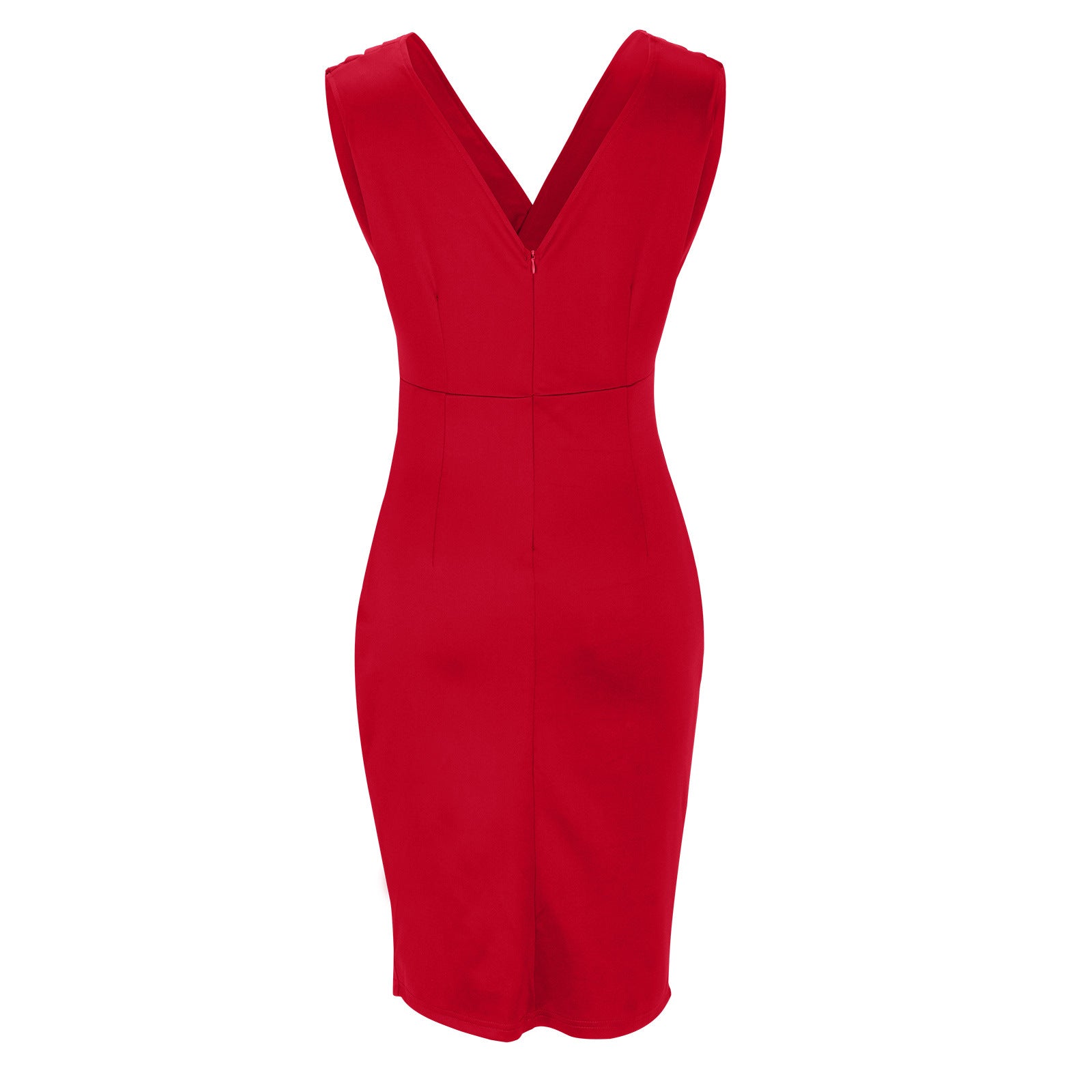 Scarlett Grace V-Ausschnitt Schlitzkleid