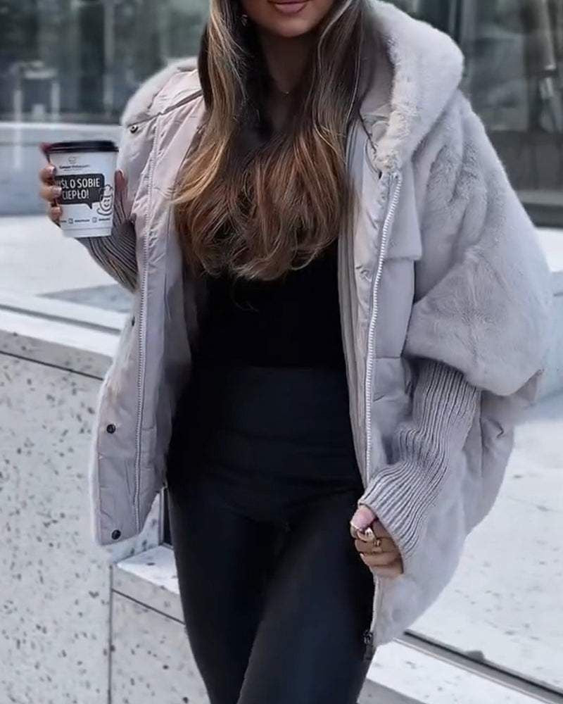 Soraya | Luxuriöser Teddy-Puffer mit Kapuze