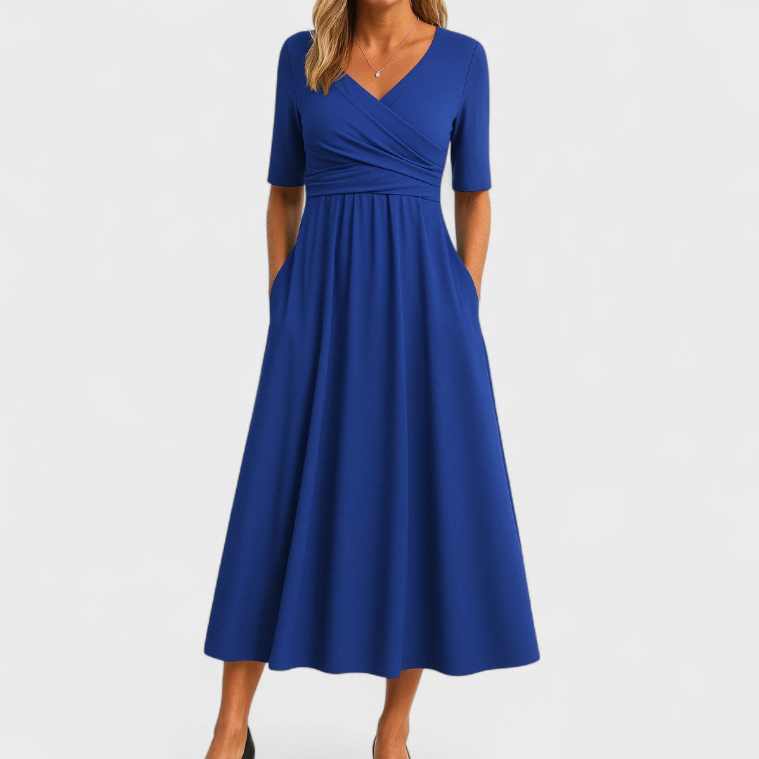 Milina – Elegantes Midi Kleid für jeden Anlass