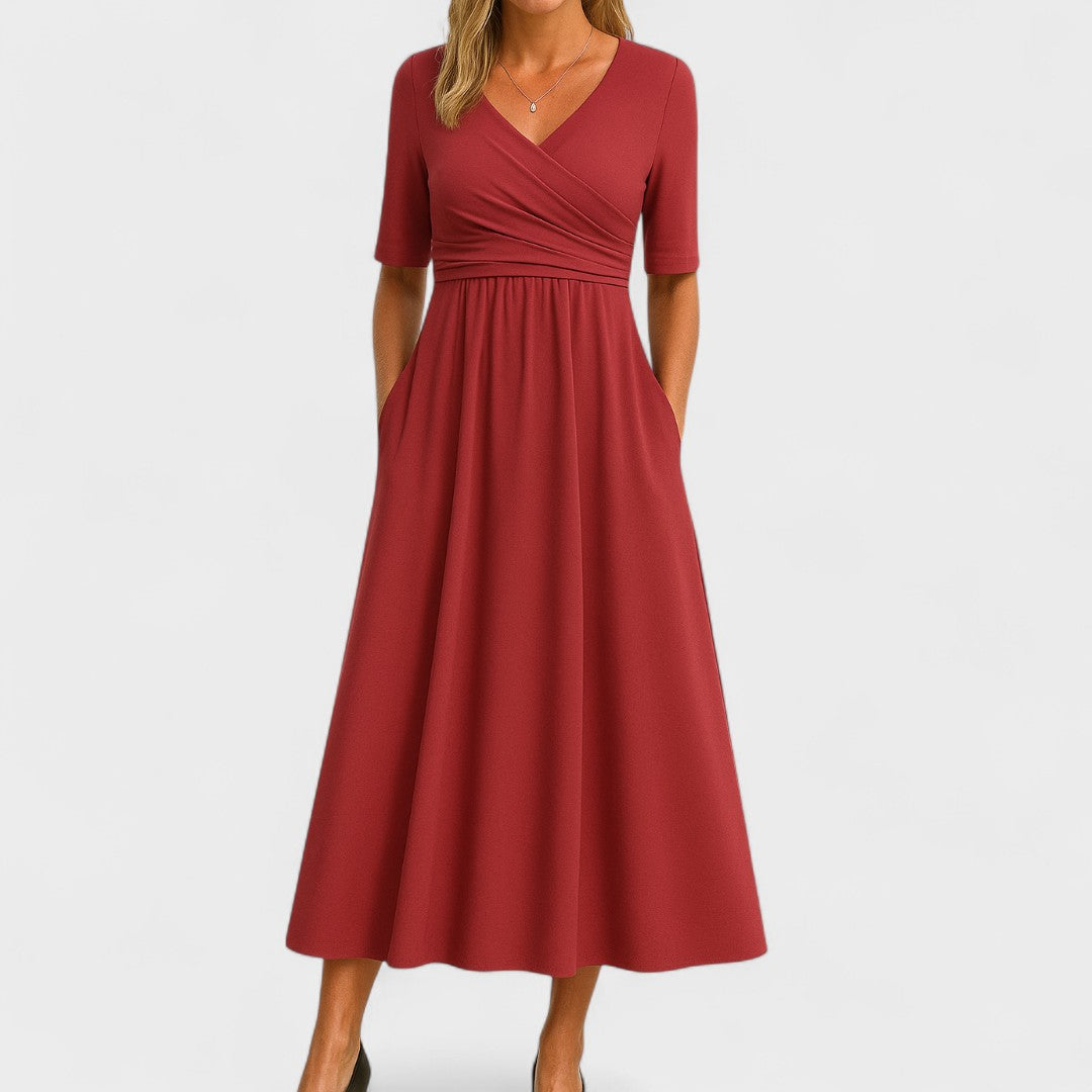 Milina – Elegantes Midi Kleid für jeden Anlass