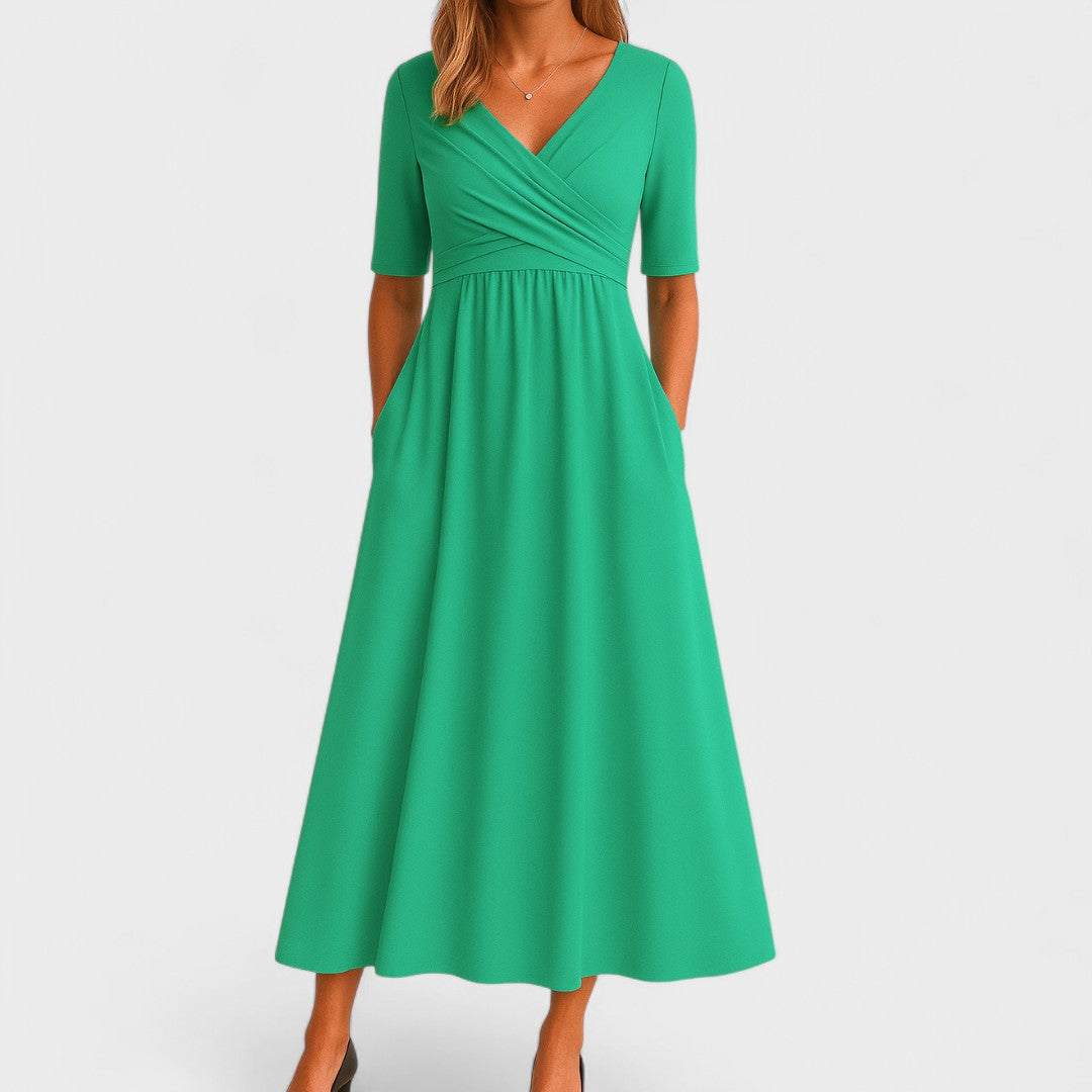 Milina – Elegantes Midi Kleid für jeden Anlass