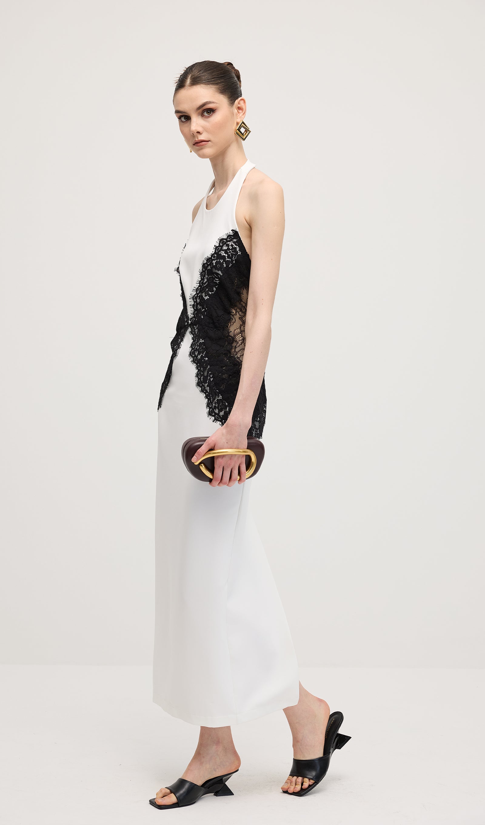 Noir Elegance Maxi Kleid