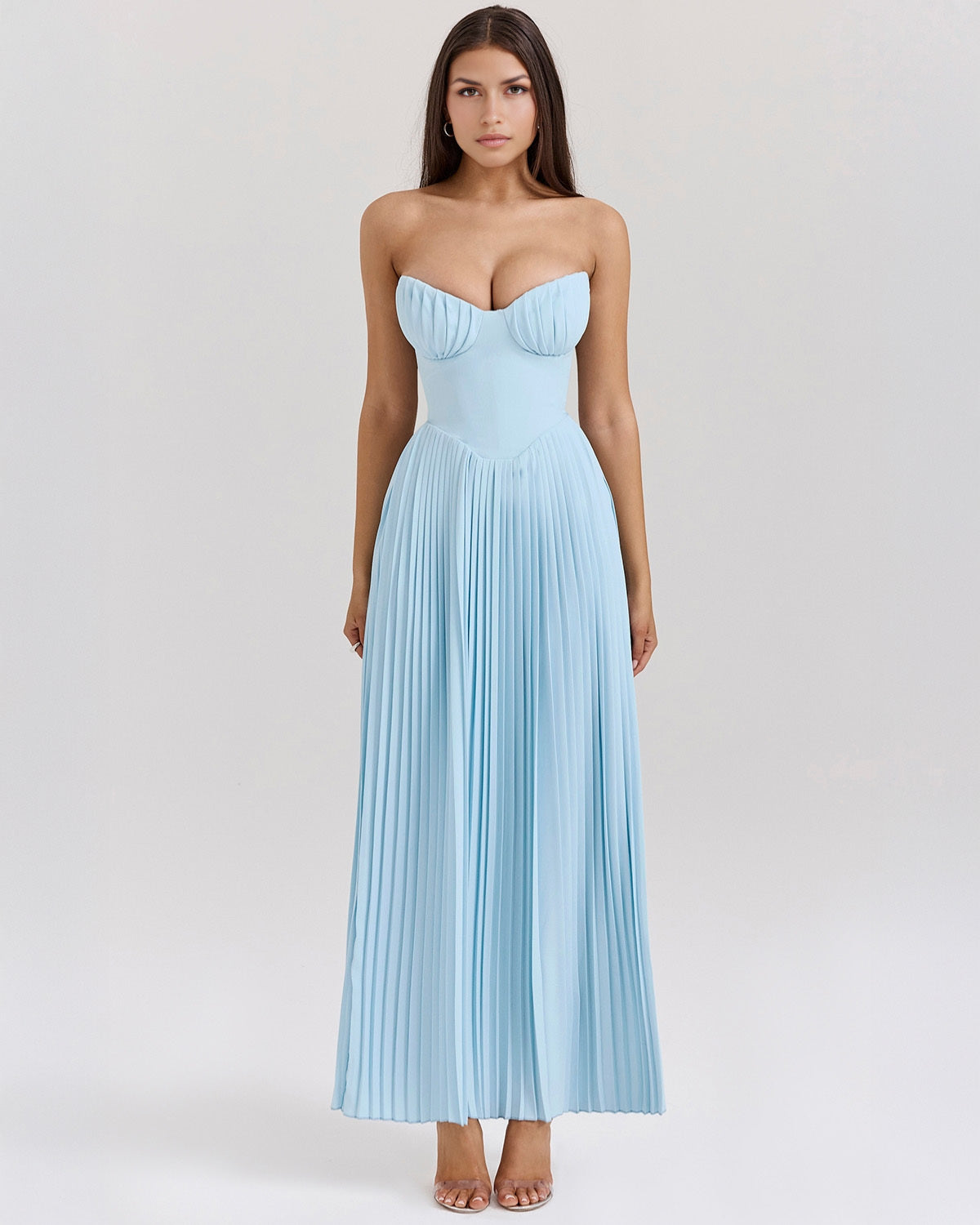 Azure Belle Maxi Kleid