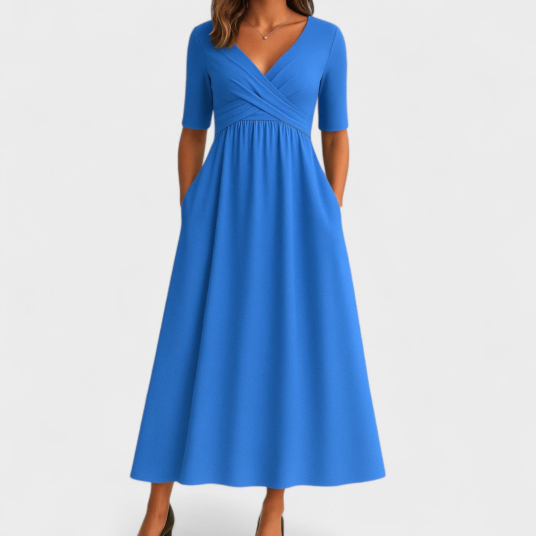 Milina – Elegantes Midi Kleid für jeden Anlass