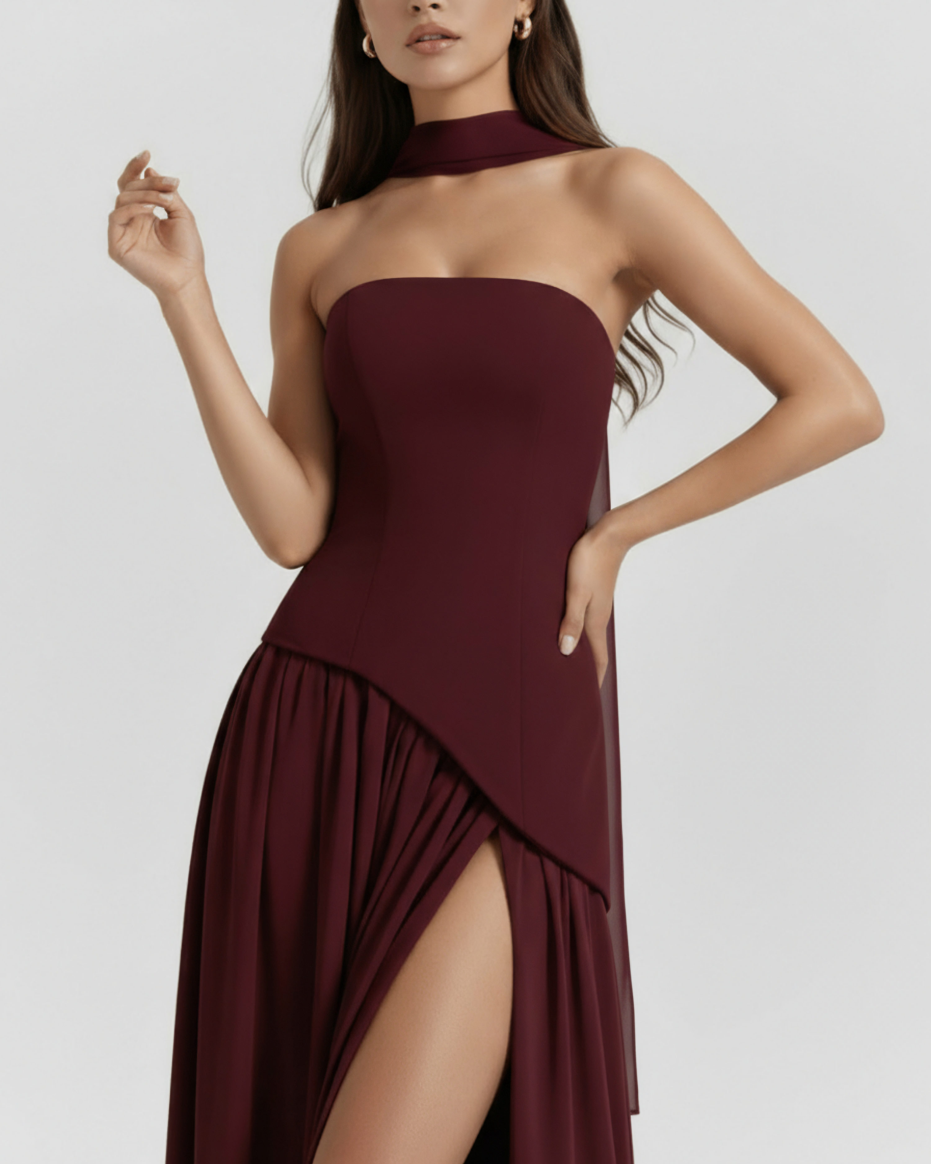 SERENIS – Sculpted Oberteil MAXI-KLEID