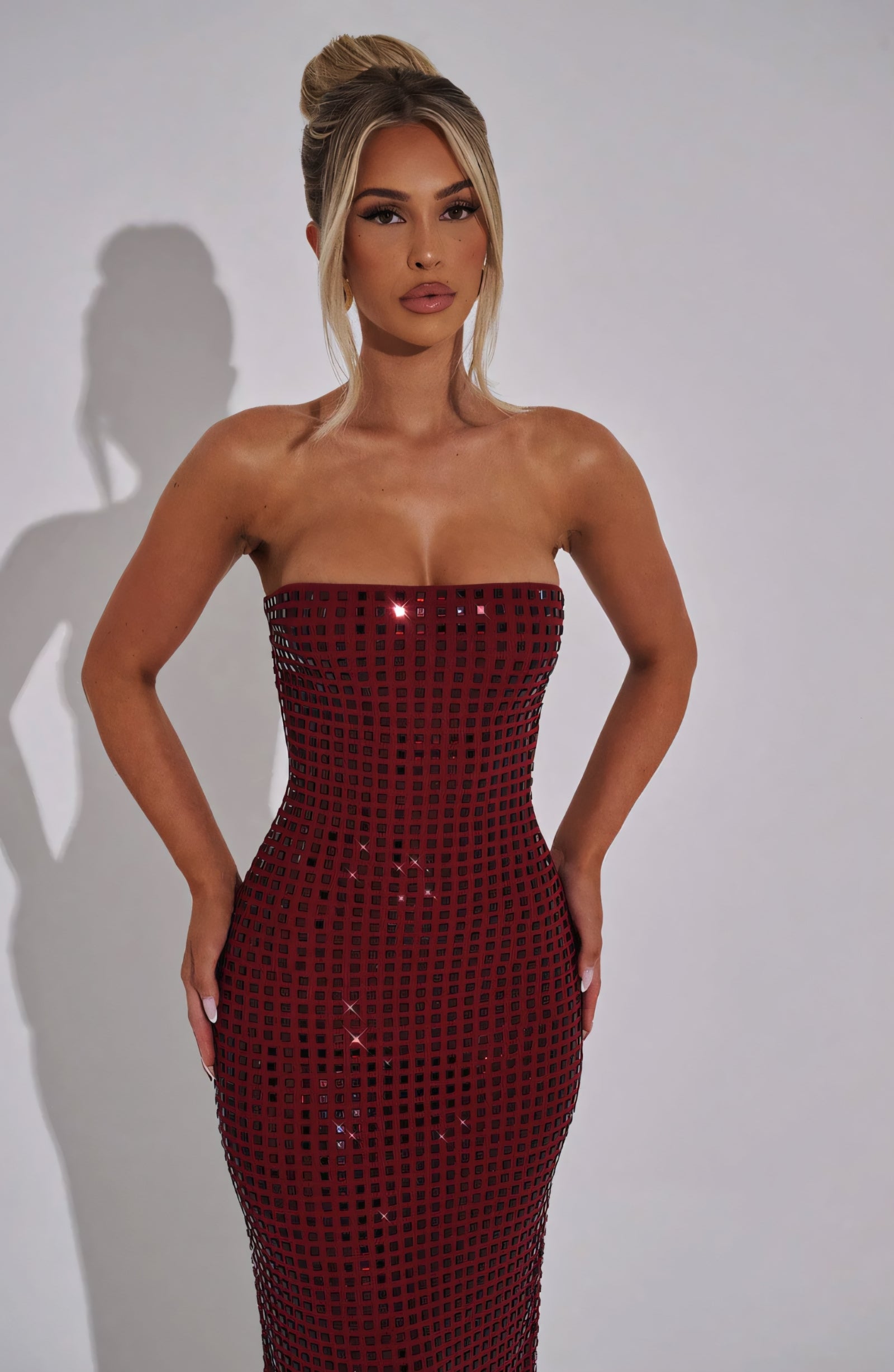 Serenavia | Sequin Strapless Maxi Dress