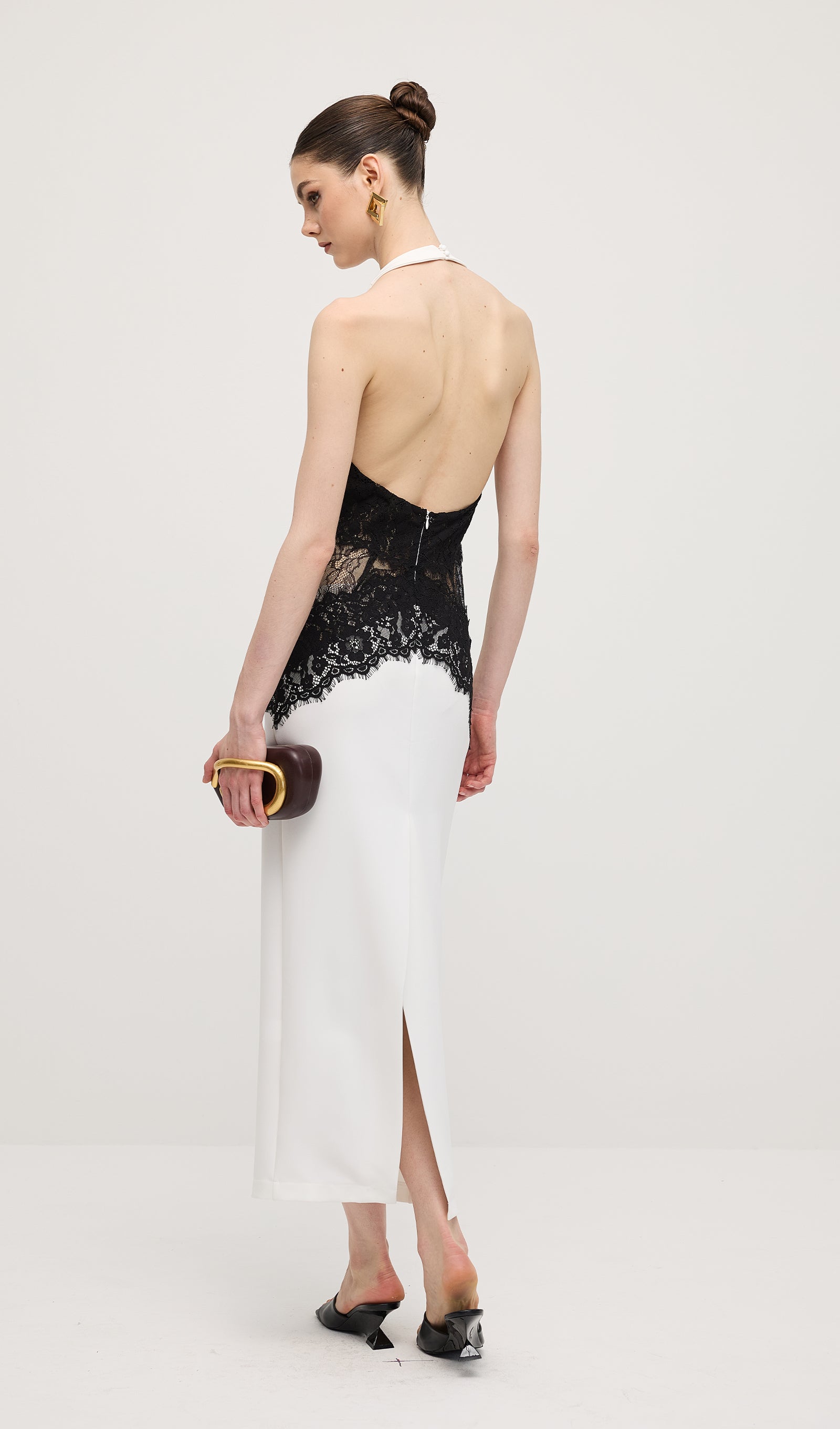 Noir Elegance Maxi Kleid