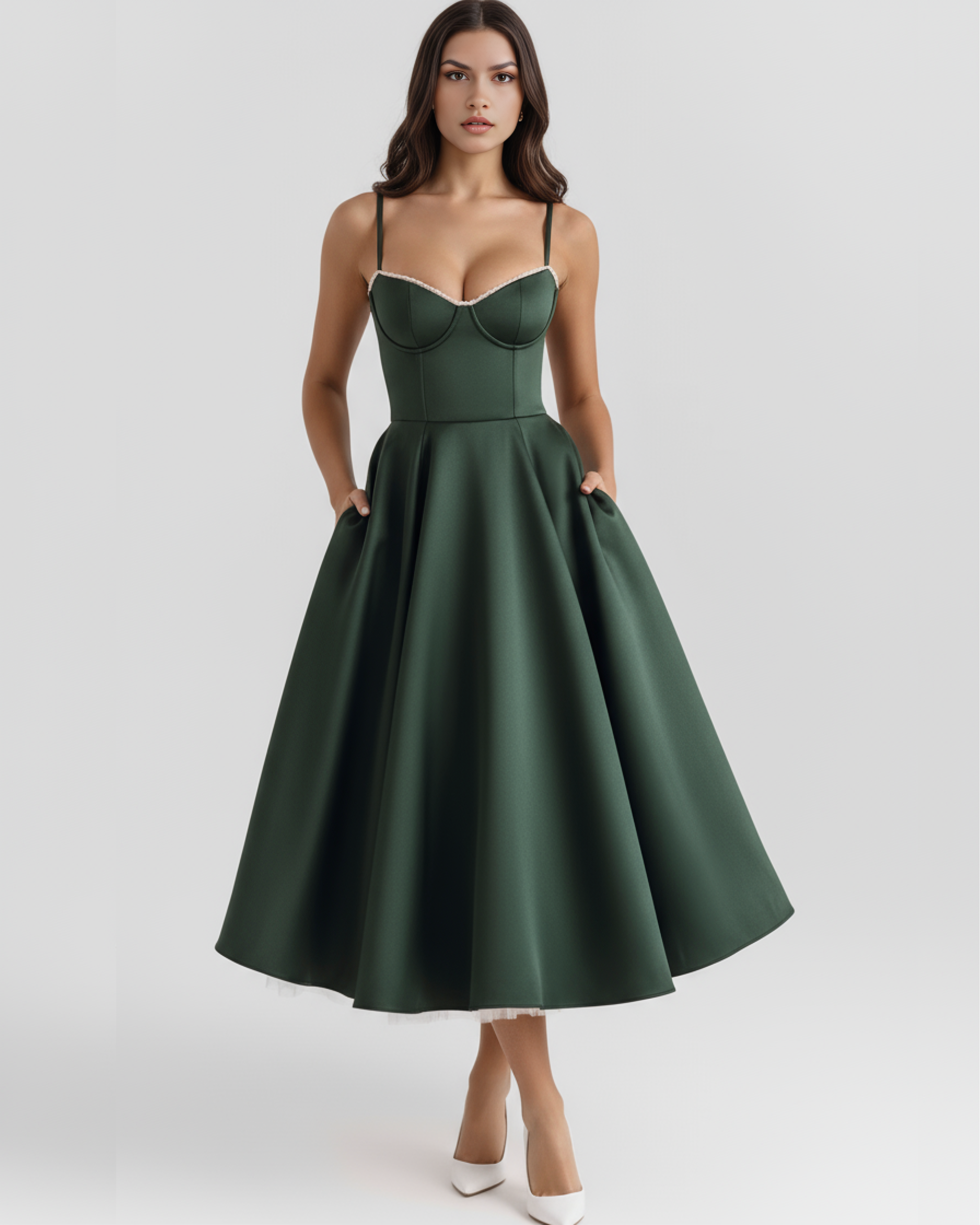 SELARA – Sculpted Oberteil MIDI-KLEID