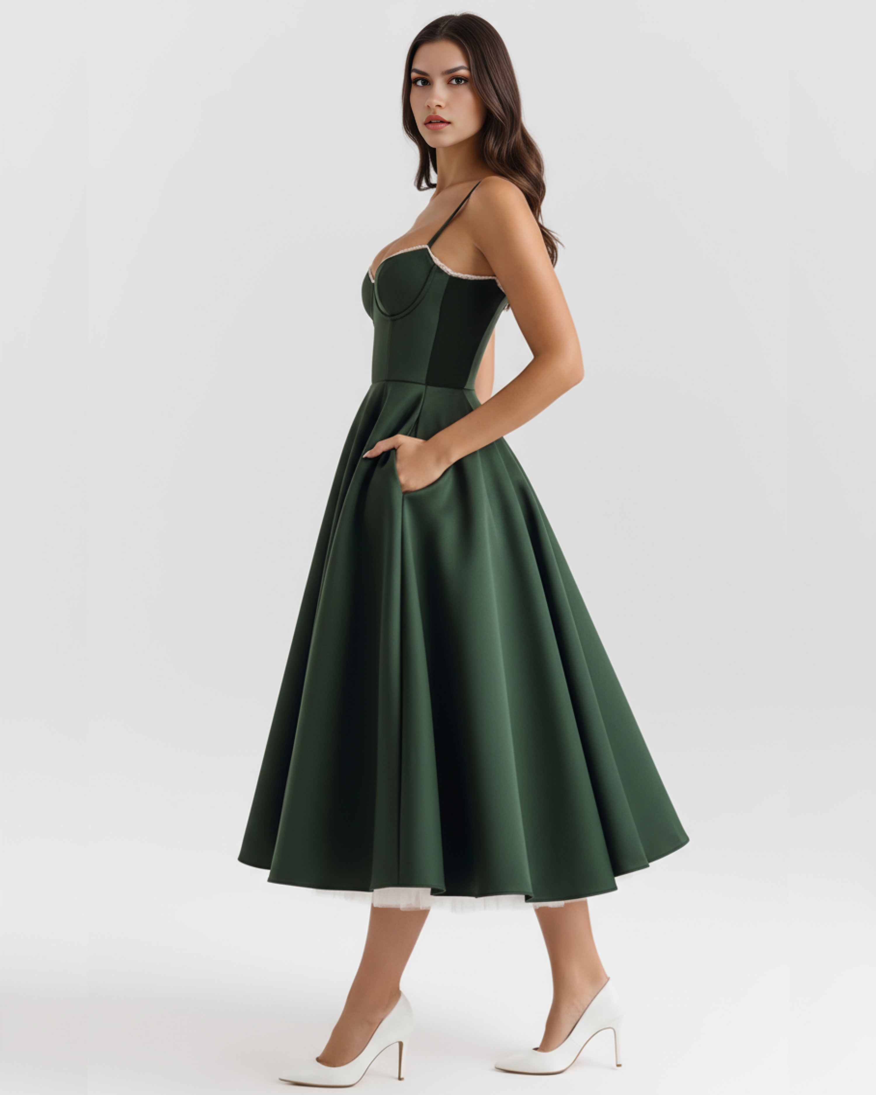 SELARA – Sculpted Oberteil MIDI-KLEID
