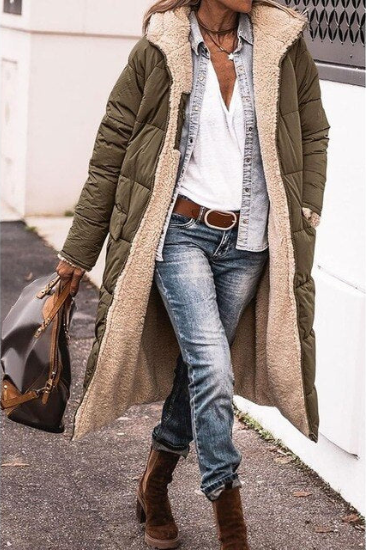 Rivelle | Reversible Sherpa-Lined Coat