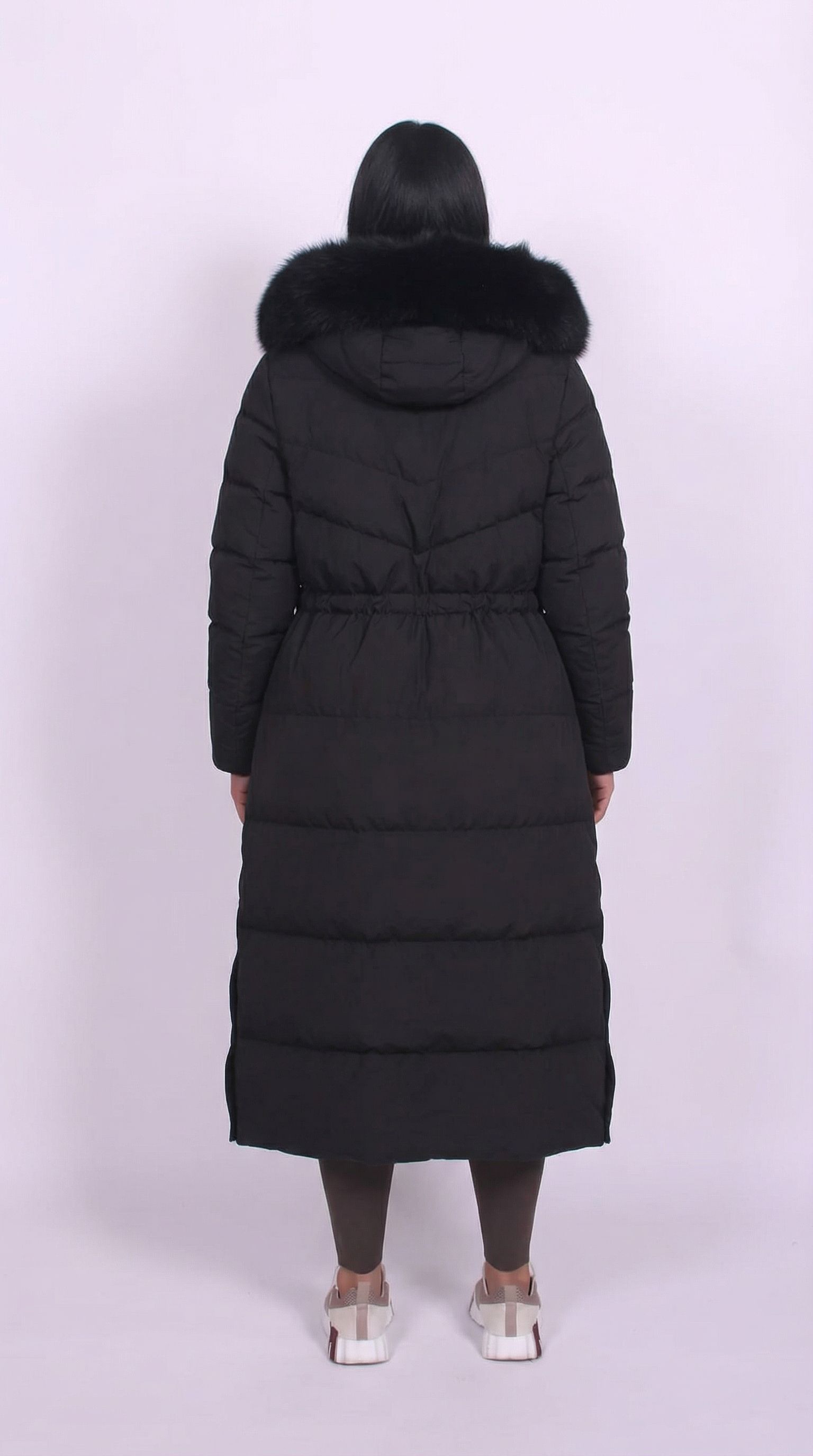 Valeris | Luxuriöser Daunen-Puffer-Mantel mit Pelzbesatz