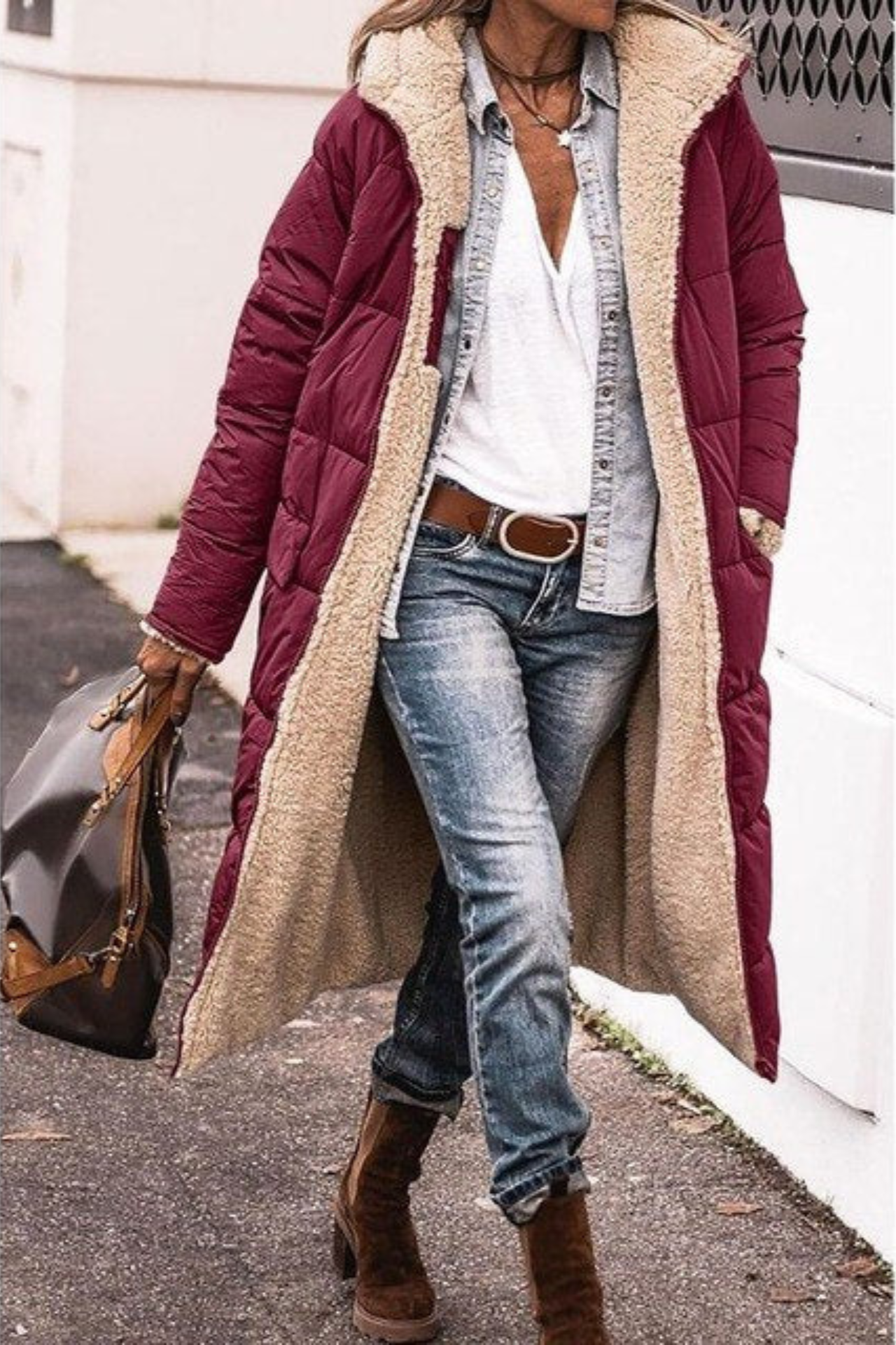 Rivelle | Reversible Sherpa-Lined Coat