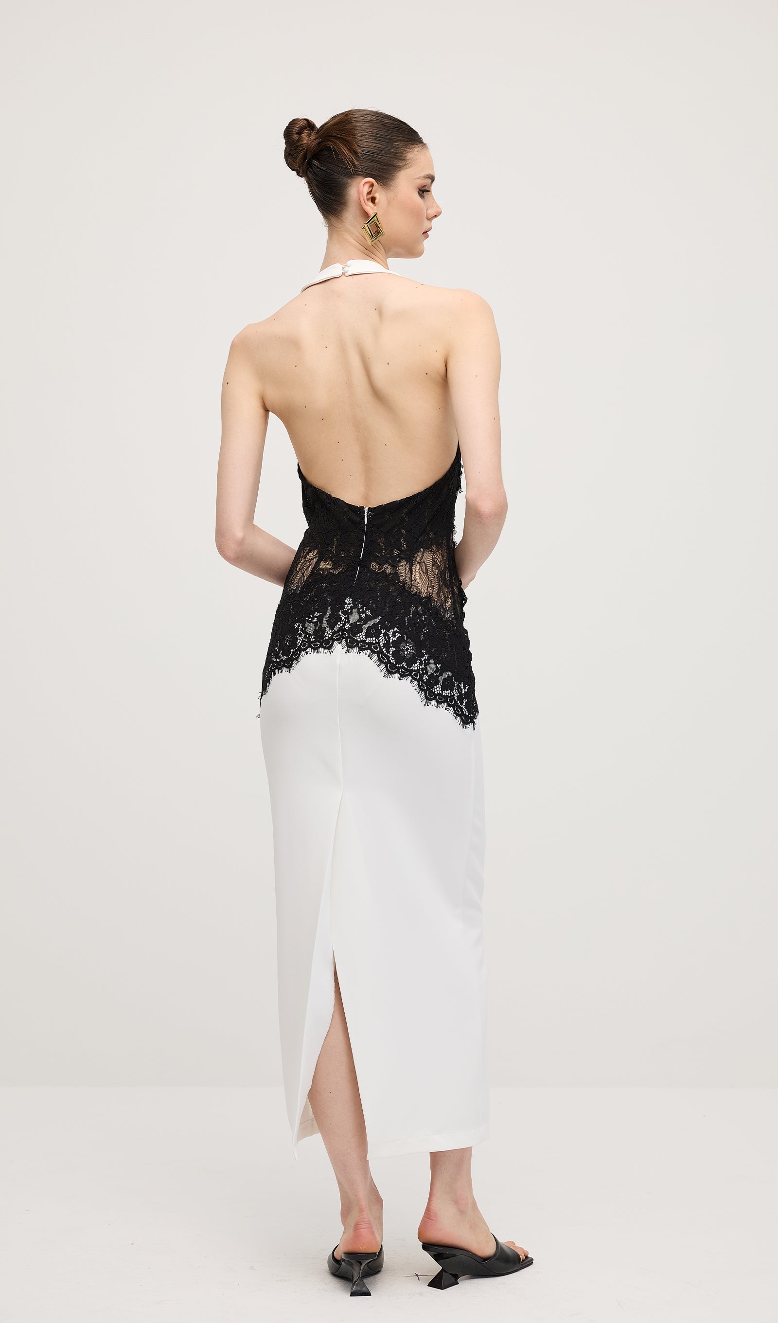 Noir Elegance Maxi Kleid