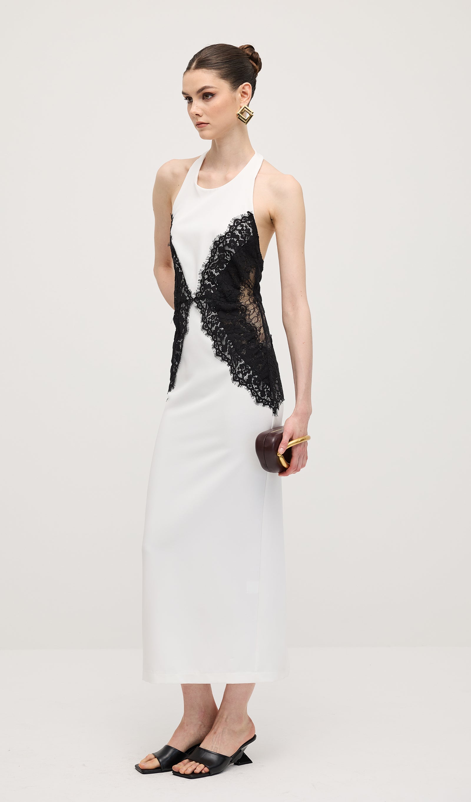 Noir Elegance Maxi Kleid