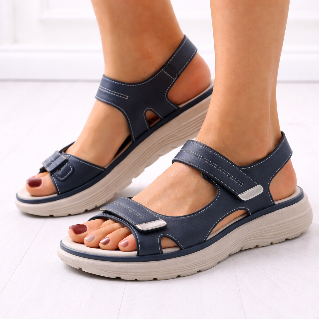 Damen Orthopädische Plattformsandalen – Verstellbare Riemen, Alltagsunterstützungsanpassung