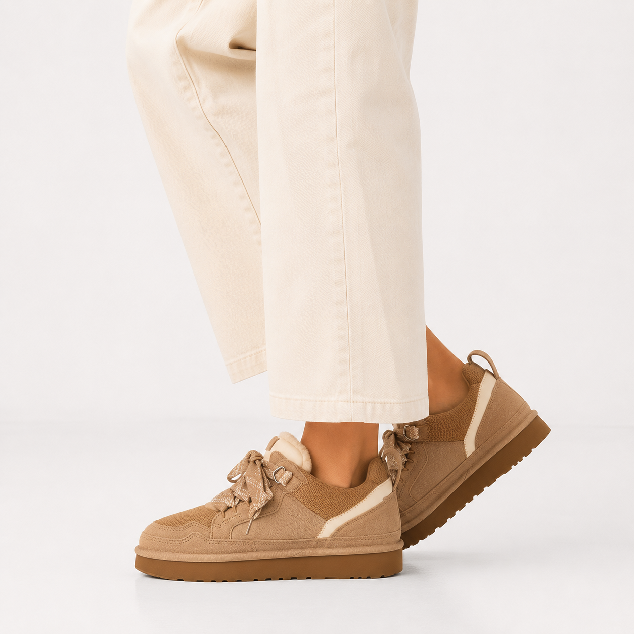 Damen Orthopädische Wildleder-Winter-Sneakers mit Plattformsohle