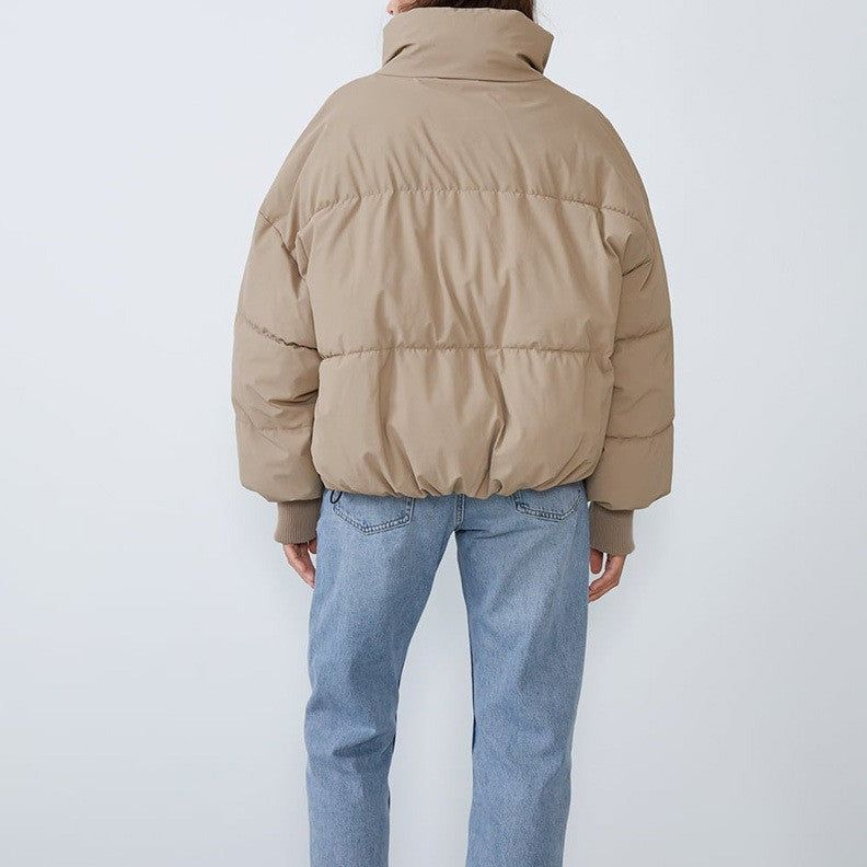 Aurevia | Pufferjacke mit Kragen und Reißverschluss