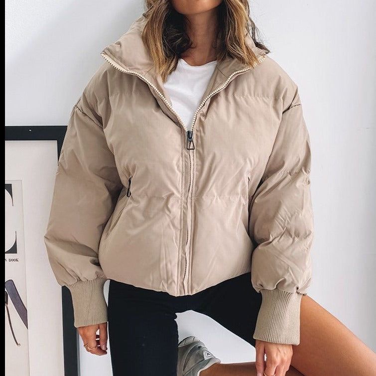 Aurevia | Pufferjacke mit Kragen und Reißverschluss