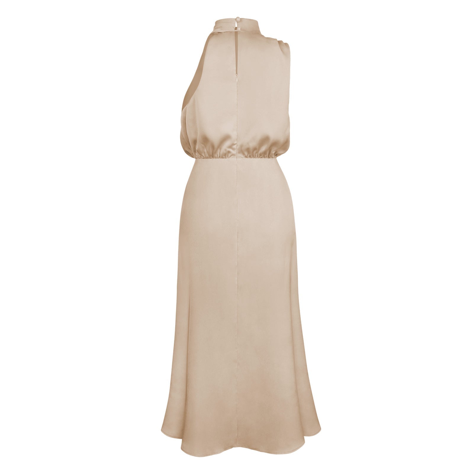 Lunara – Satin Maxi Dress with Cowl Neckline