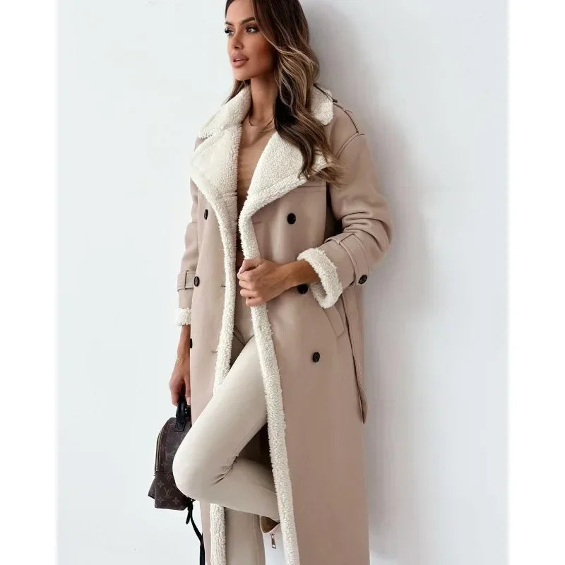 Selvara | Teddy-Lined Trench Coat