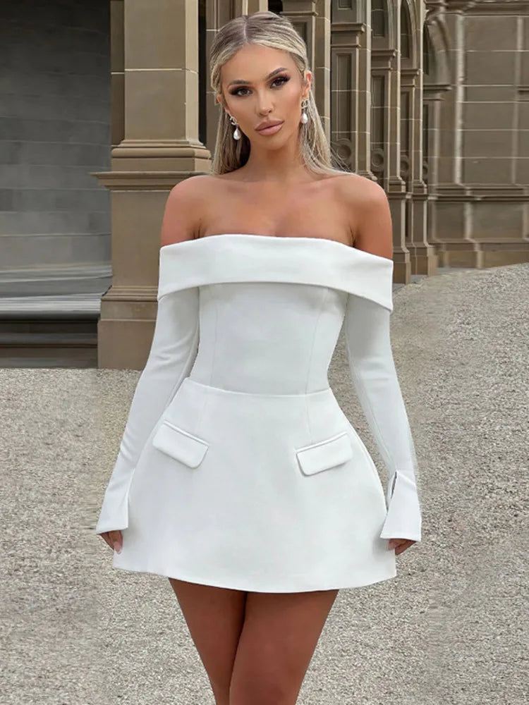 Valeria | Off-Shoulder Eleganz Kleid