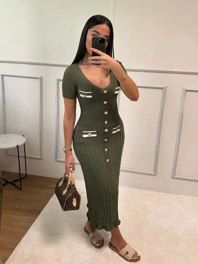 Zarelle | Elegantes Strick Bodycon Kleid