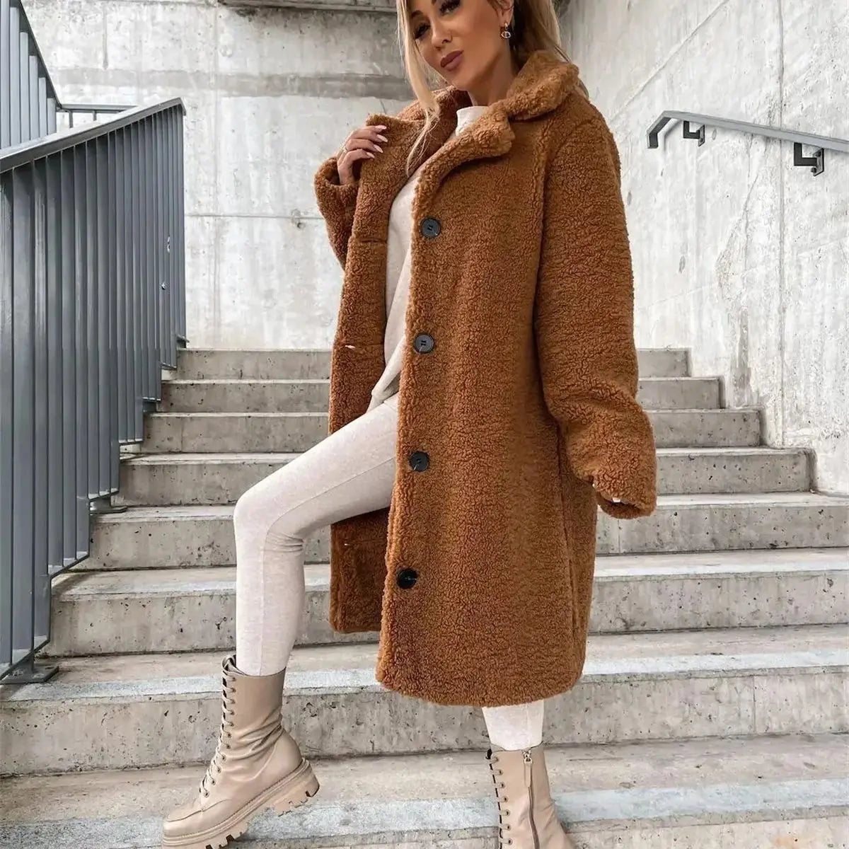 Elowen | Classic Teddy Long Coat