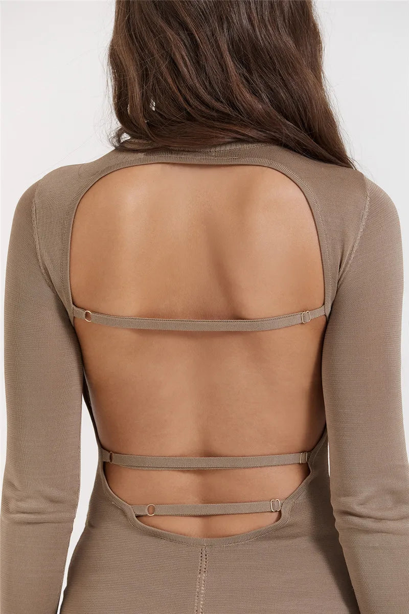 Novira | Schickes Rollkragen Midi Kleid