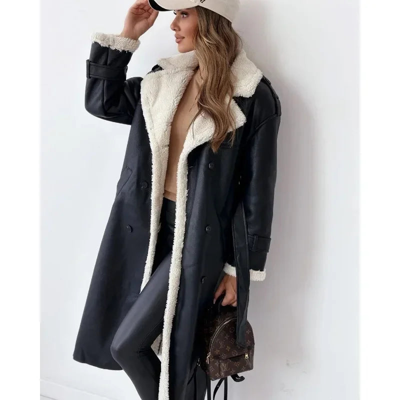 Selvara | Teddy-Lined Trench Coat