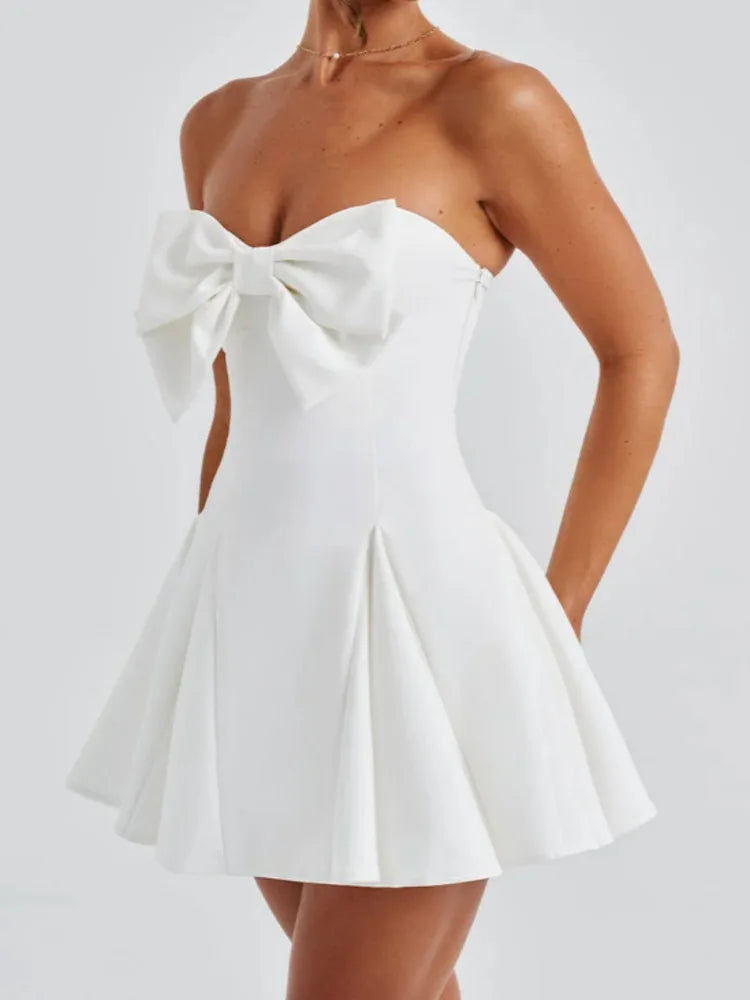 Monroe Schleifen Mini Kleid
