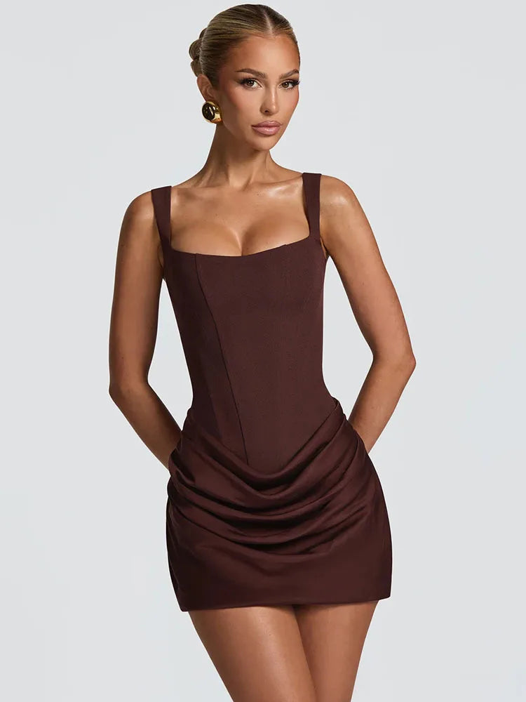 JULIETTE RUCHED MINI DRESS