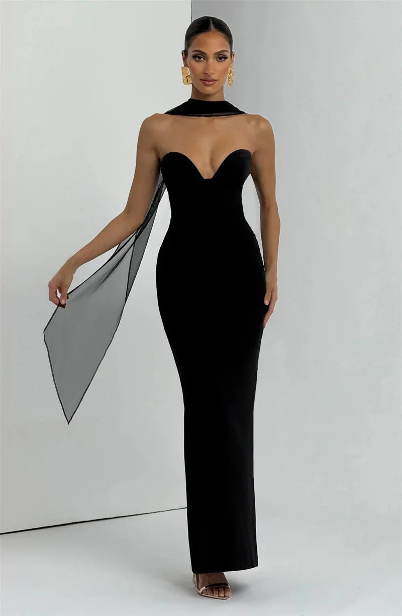 Arvianne | Halter Elegance Maxi Gown