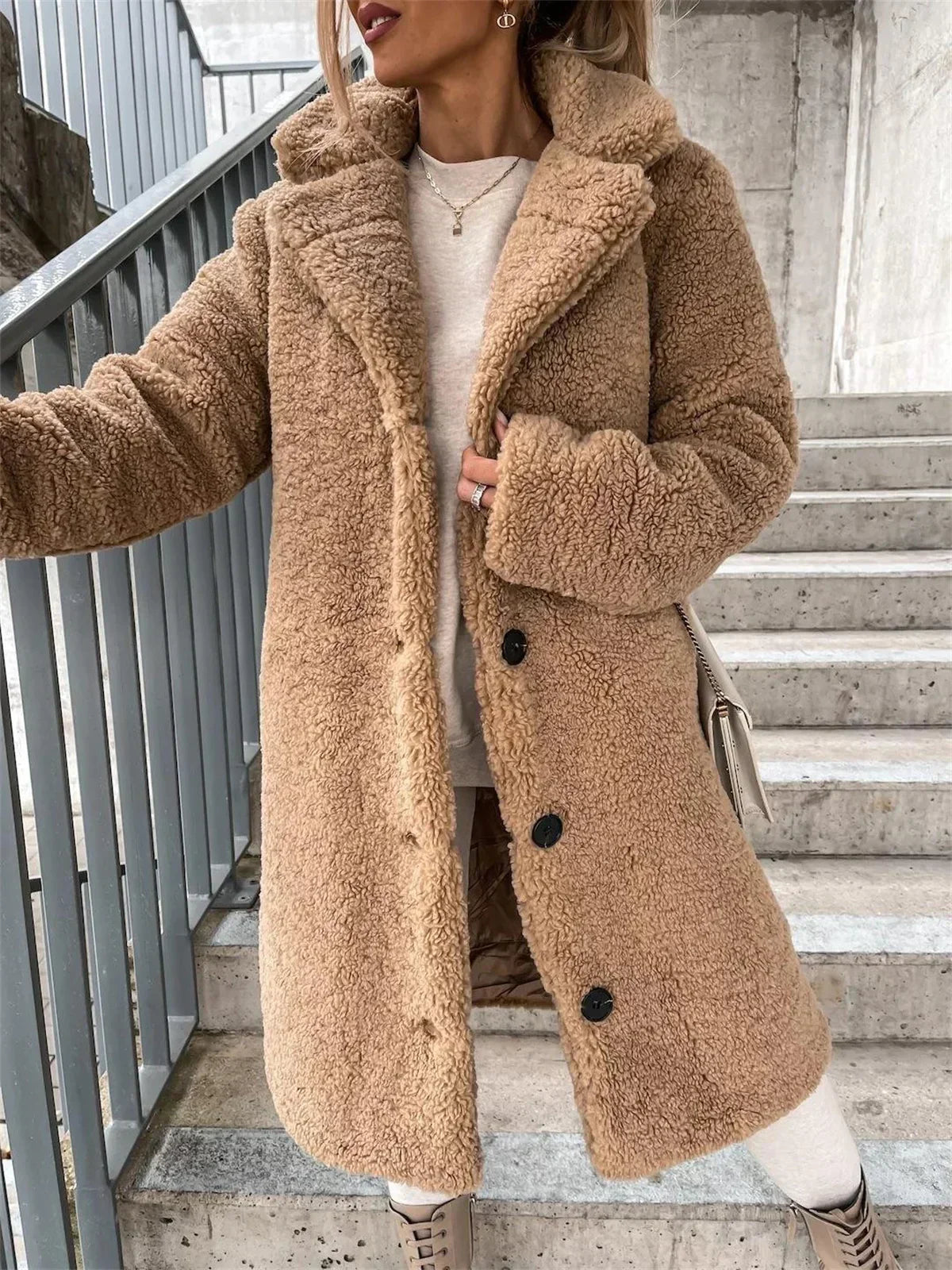 Elowen | Classic Teddy Long Coat