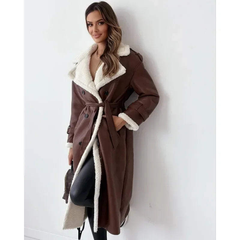 Selvara | Teddy-Lined Trench Coat