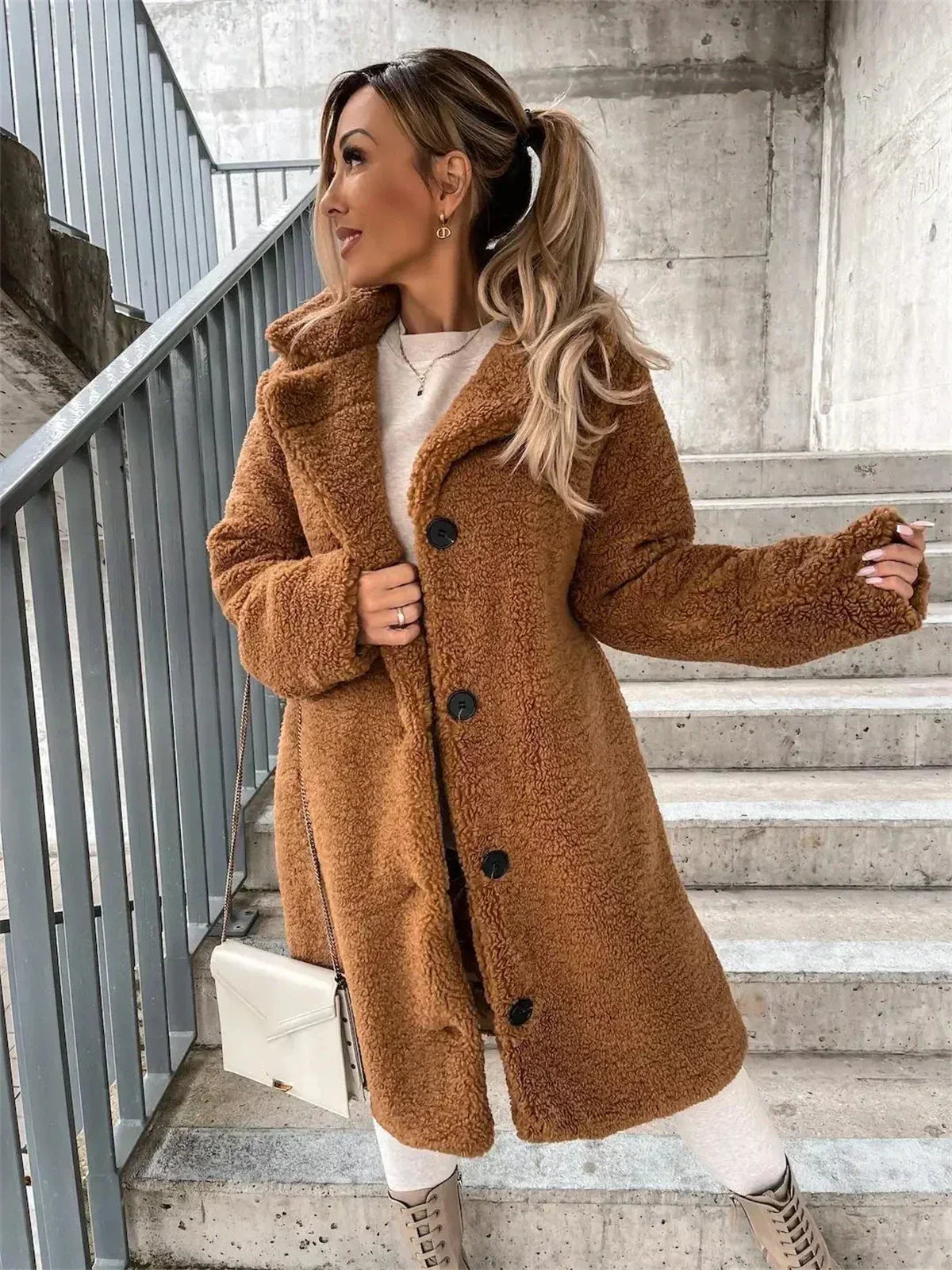 Elowen | Classic Teddy Long Coat