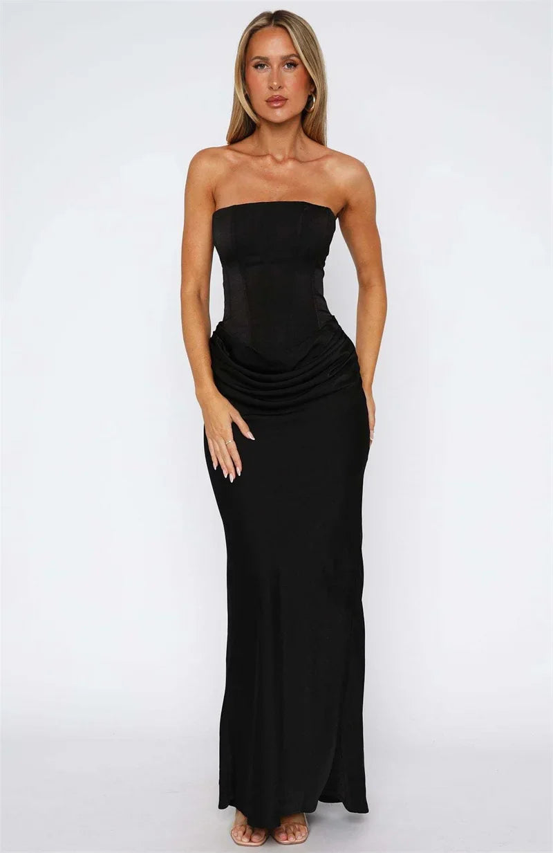 Arwen | Satin Grace Maxikleid