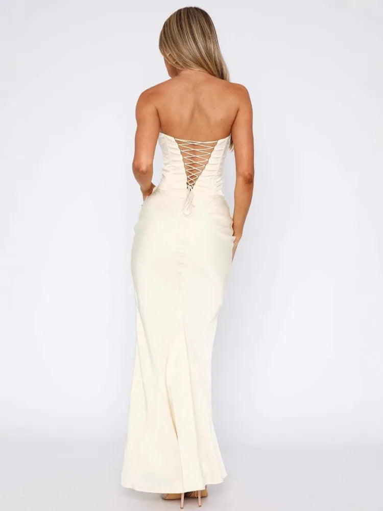 Arwen | Satin Grace Maxikleid