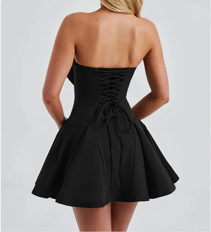 Monroe Schleifen Mini Kleid