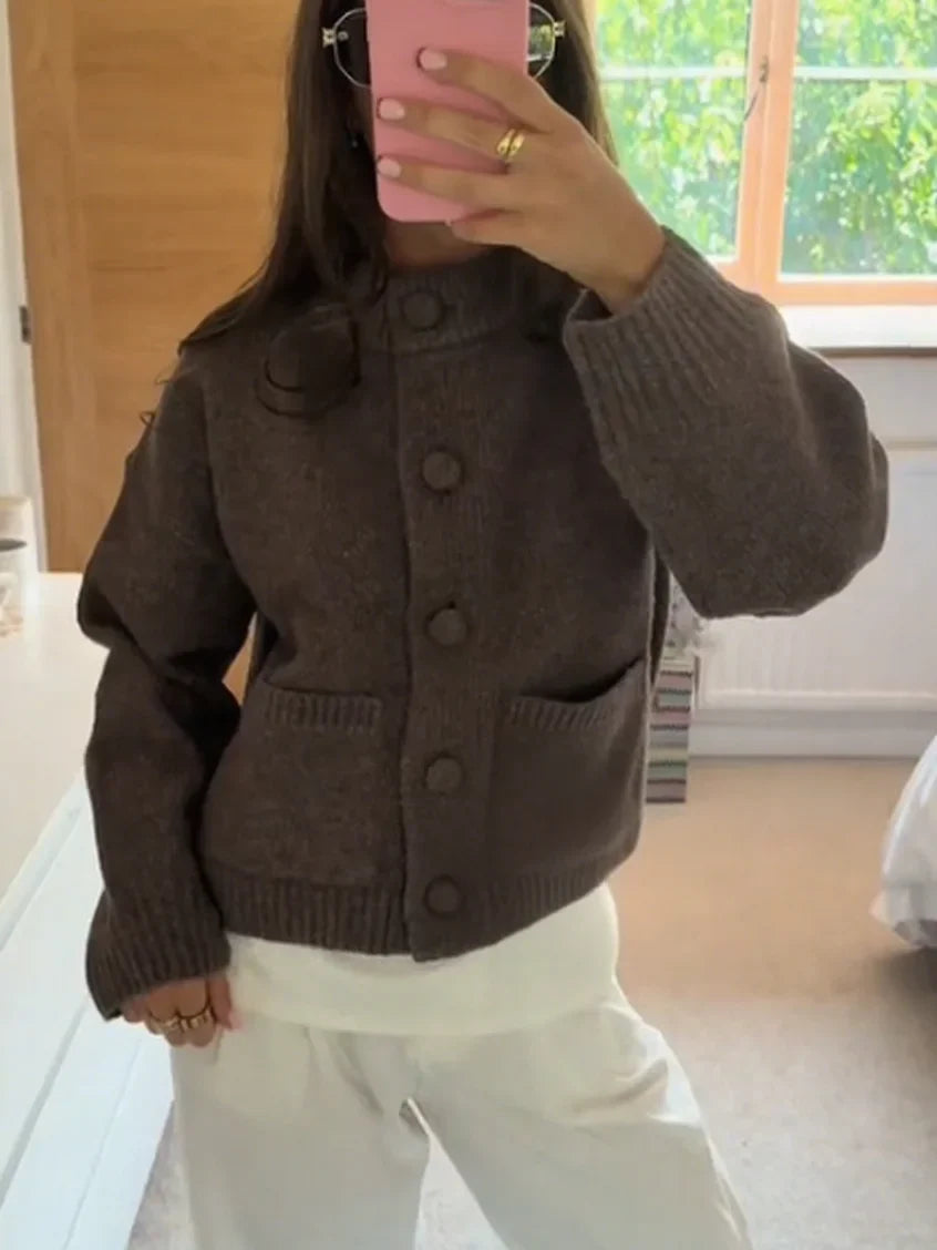 Thalisse | Cozy Button-Up Knit Cardigan