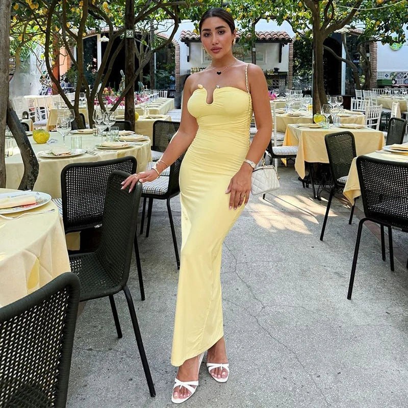 Alira | Strapless Elegance Maxi Dress