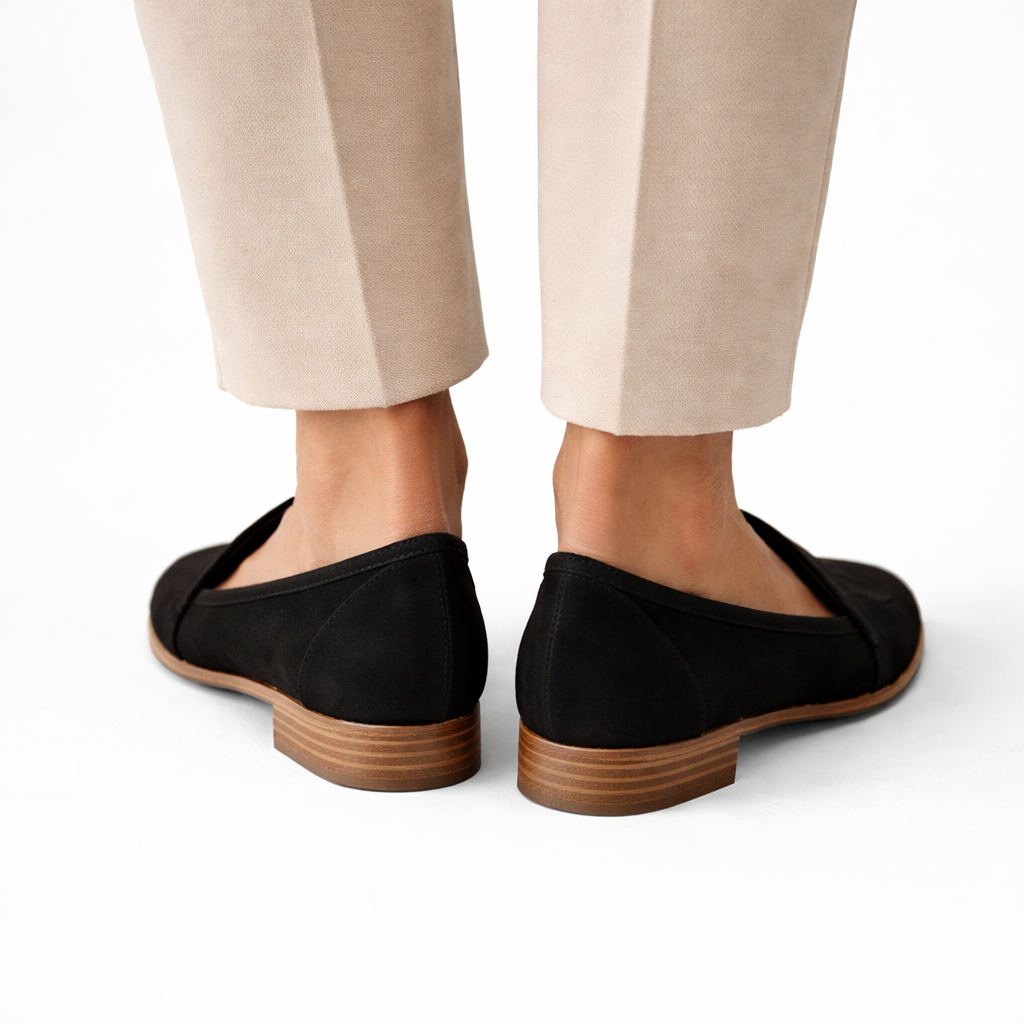 Damen Orthopädische weiche Wildleder Slipper – Eleganter perfekter Sitz