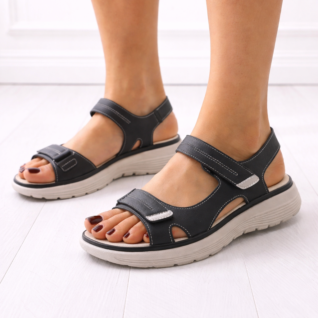 Damen Orthopädische Plattformsandalen – Verstellbare Riemen, Alltagsunterstützungsanpassung