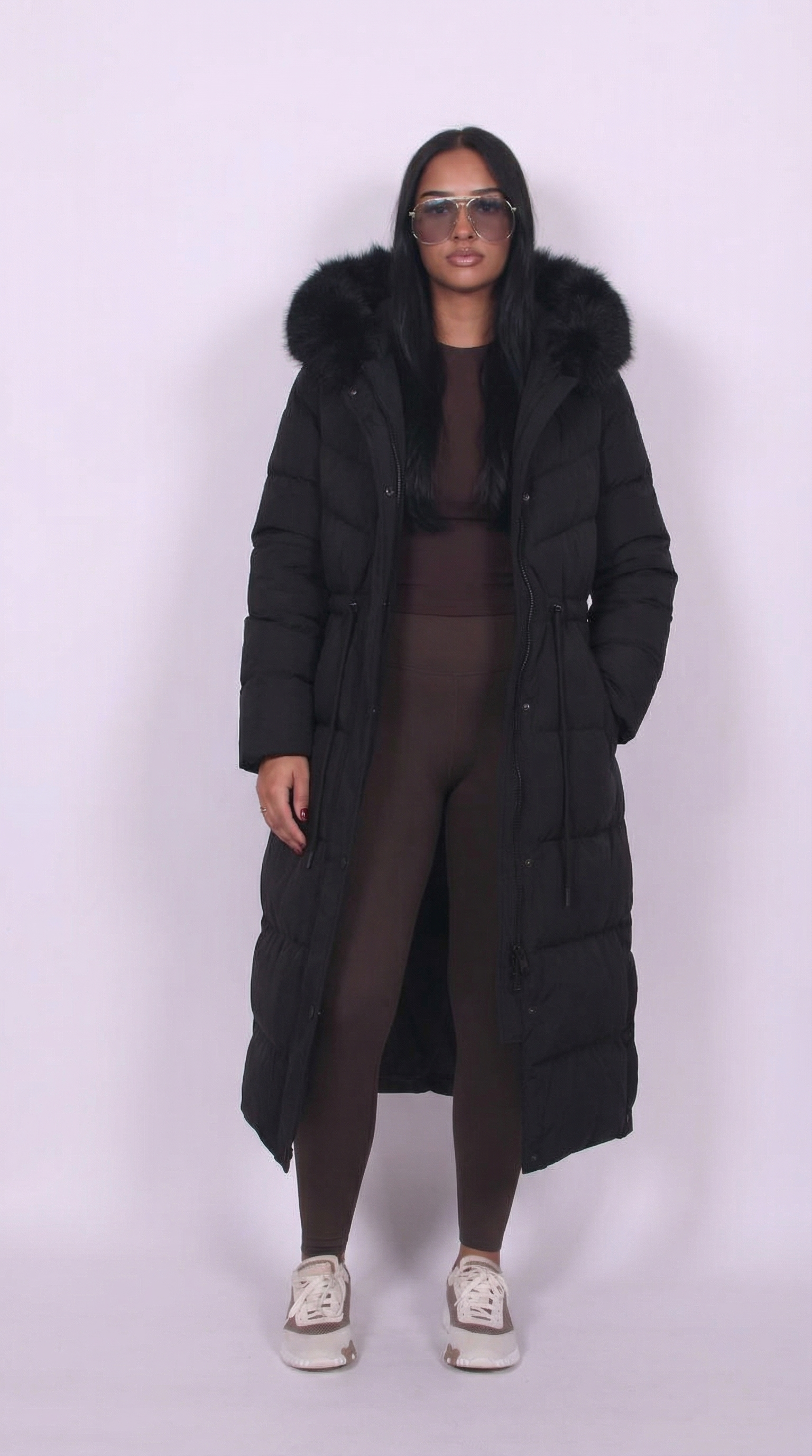 Valeris | Luxuriöser Daunen-Puffer-Mantel mit Pelzbesatz