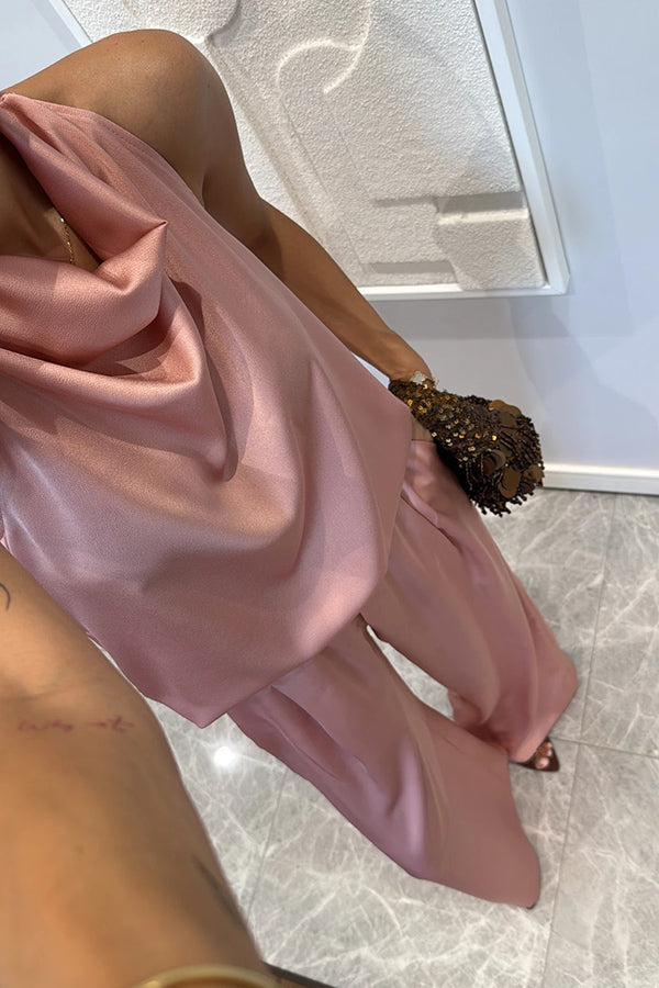 Satin Anmut Zweiteiler Set