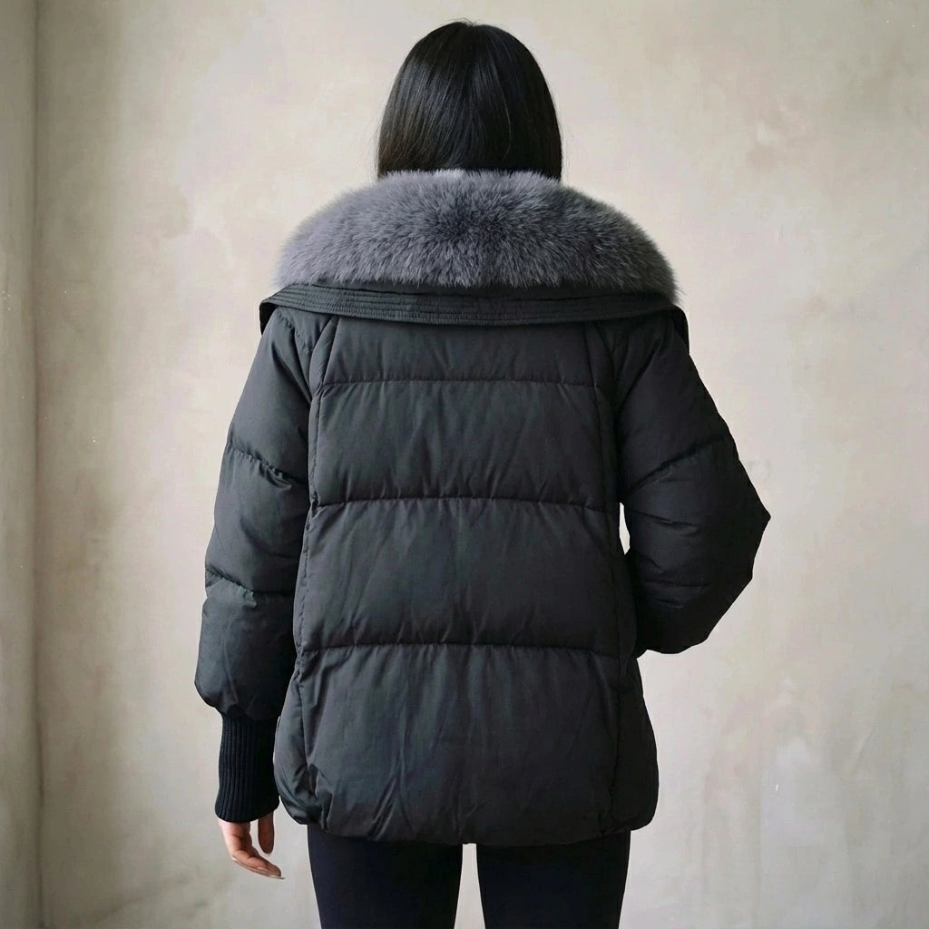 Ardelle | Luxuriöse Pufferjacke mit Pelzkragen