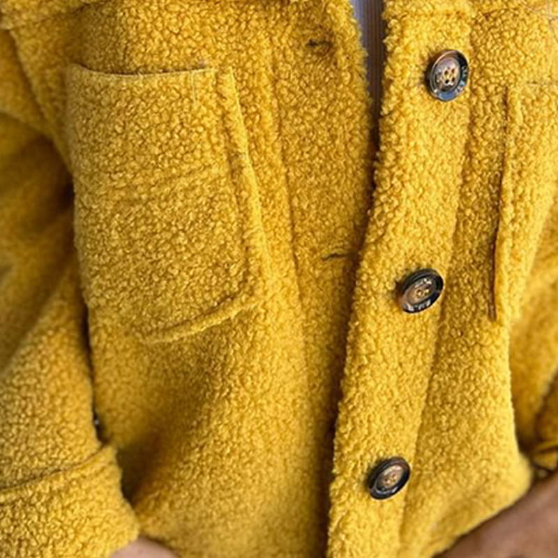 Roselle | Gemütliche Teddy-Button-Jacke