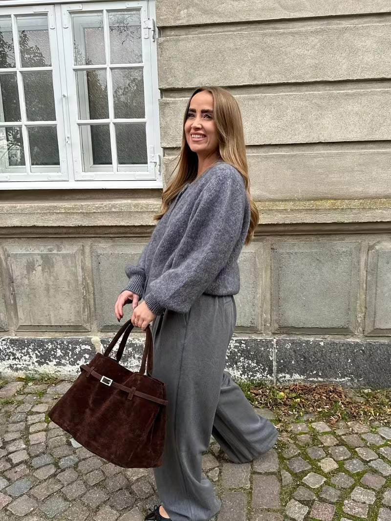 Valencia Damen Strickjacke mit Knopfleiste