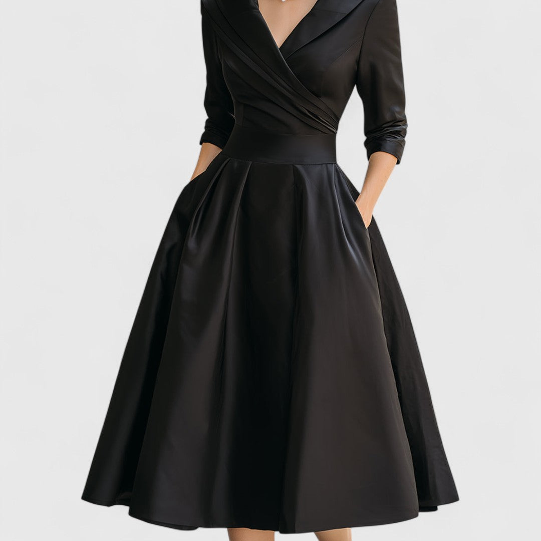 Vivienne | Elegant Vintage Midi Dress