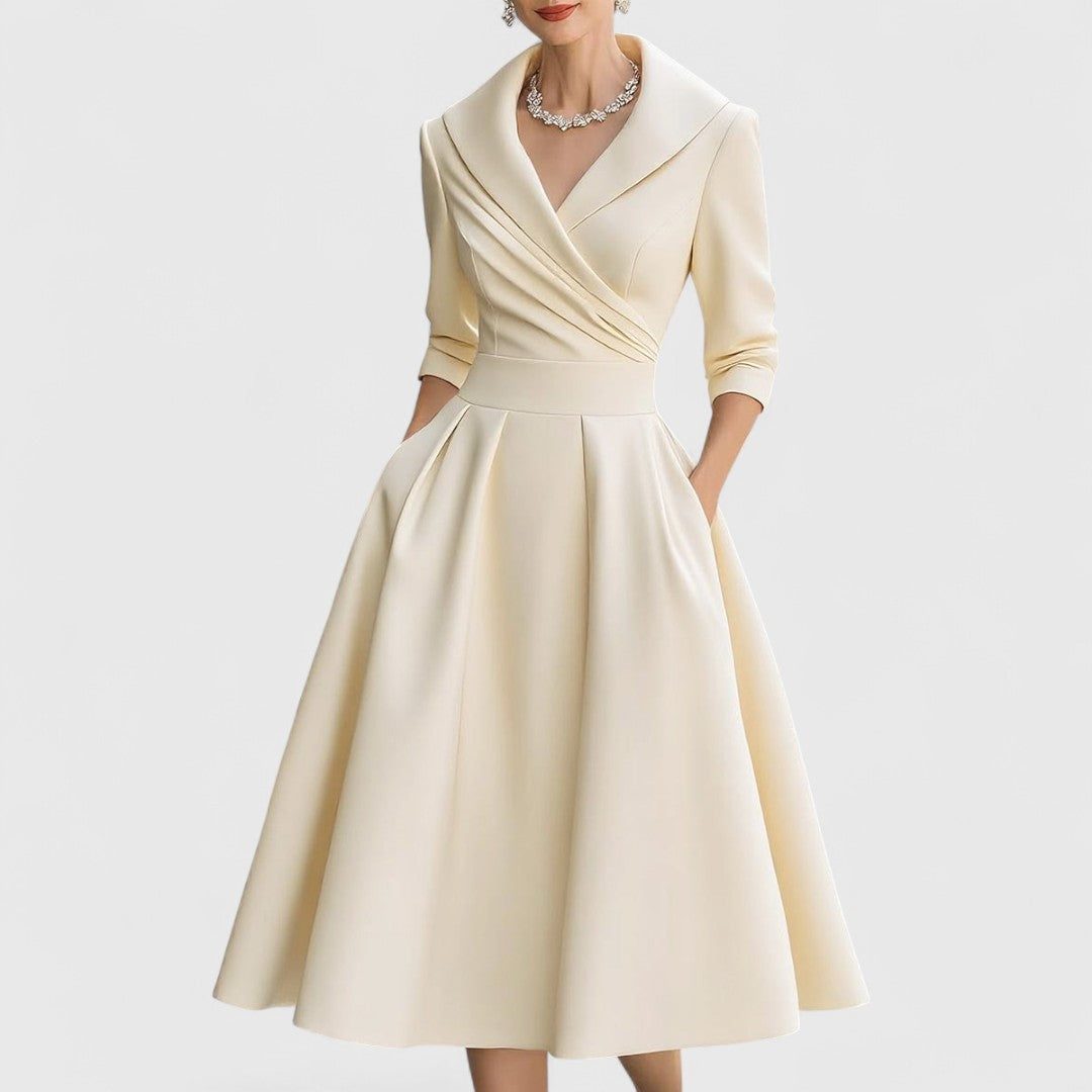 Vivienne | Elegant Vintage Midi Dress