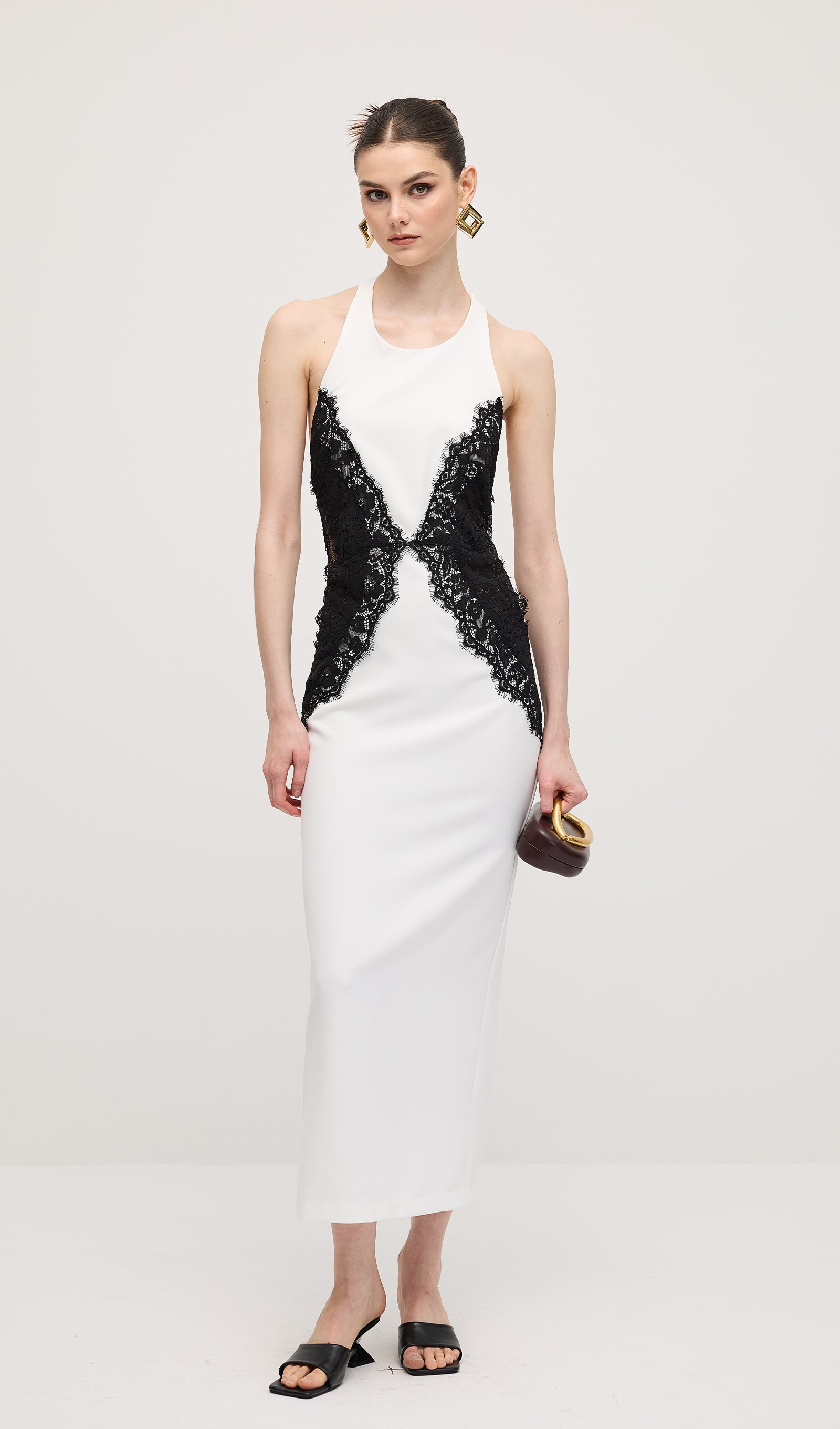 Noir Elegance Maxi Kleid